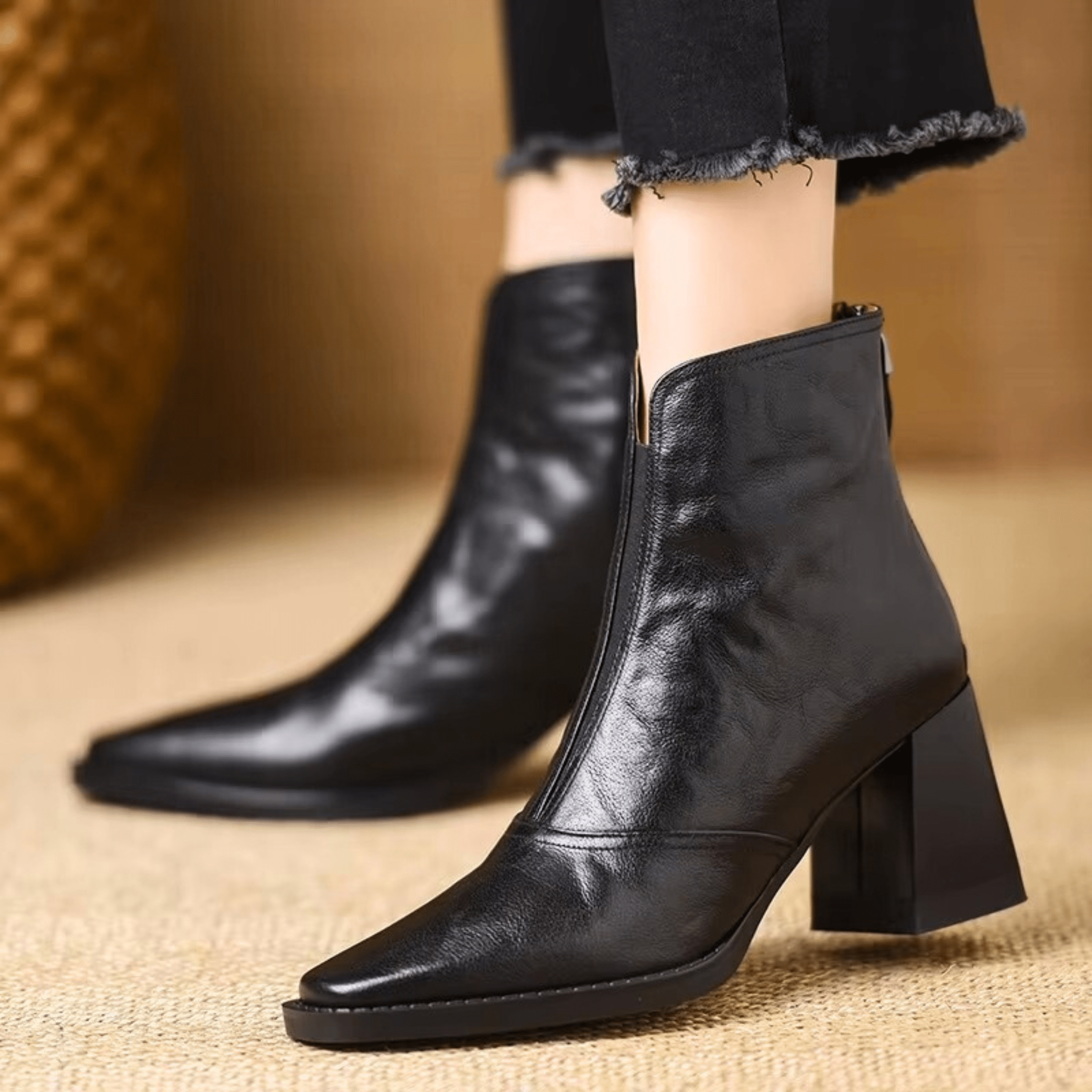 Ovelle Leather Ankle Boot