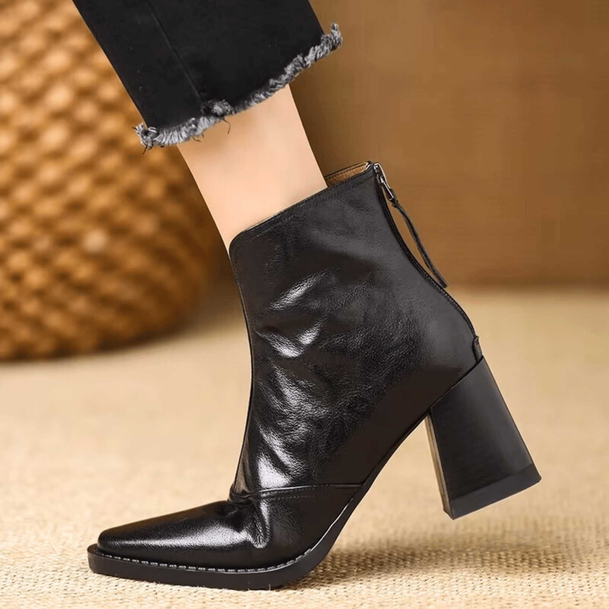 Ovelle Leather Ankle Boot